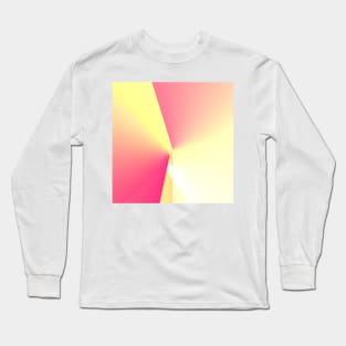 yellow pink white abstract texture Long Sleeve T-Shirt